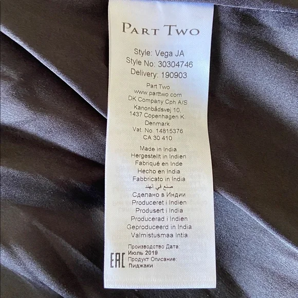 Part Two Lamb Leather Single Button Blazer - Picture 8 of 14